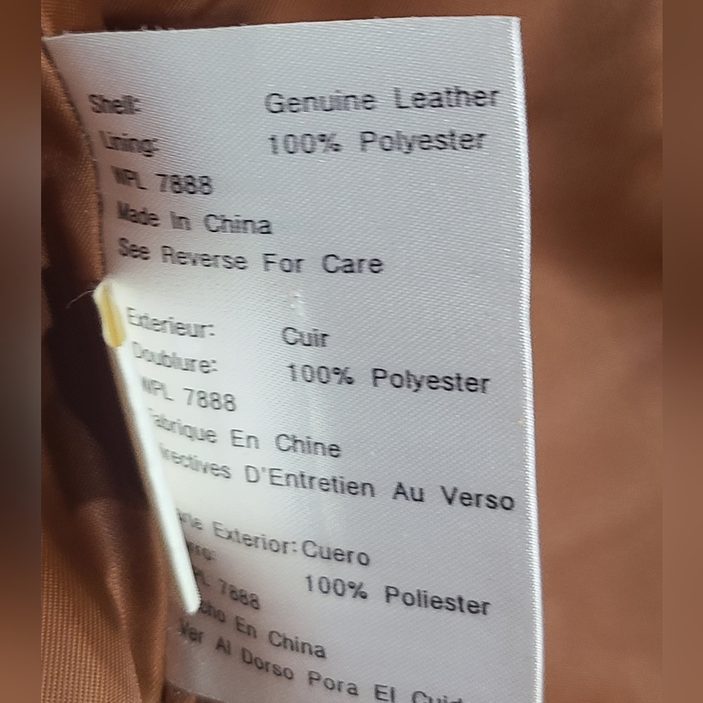 💢 Buy One Get One Of Equal Or Lesser Price - Classic Tan Leather Jacket - Picture 4 of 9